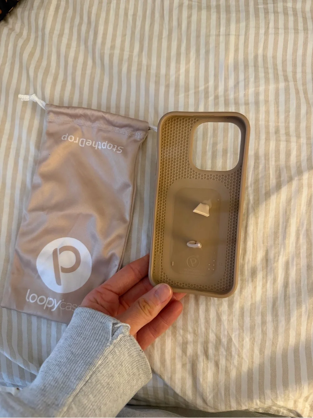 iPhone 15 pro Loopy sand iPhone Case with loop